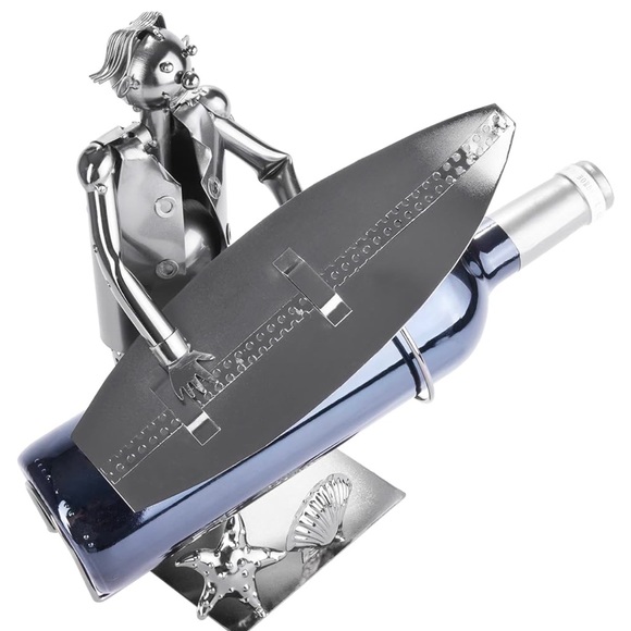 New Brubaker wine bottle holder ‘surfer’ - Picture 4 of 7